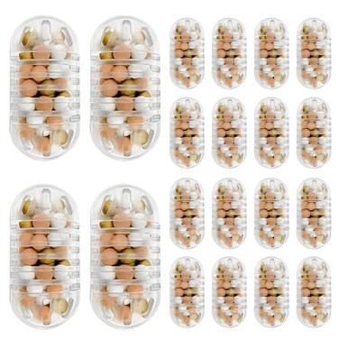 منظف ​​مرطبات الهواء HSIAMEN 20x متوافق مع معظم مرطبات الهواء، بديل لخرطوشة إزالة المعادن من مرطبات الهواء بالموجات فوق الصوتية، لتنظيف خزان المرطب، فلتر كرة إسقاط الأسماك