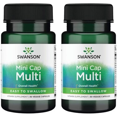 Swanson Daily Multivitamin Without Minerals 30 Veg Capsules 2 Pack