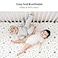 Konssy Muslin Crib Sheets for Boys Soft Cotton Neutral Baby Sheets for Standard Crib Mattress 2 Pack 52x28 StarBlue