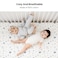 Konssy Muslin Crib Sheets for Boys Soft Cotton Neutral Baby Sheets for Standard Crib Mattress 2 Pack 52x28 StarBlue