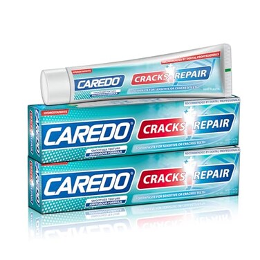 CAREDO Healing Teeth Crack Toothpaste The ONLY Toothpaste Repairing Cracked Teeth Enamel Cracks Cure Tooth Sensitivity Remove Pigment in Crack 100g 2 Counts As Mothers Day Gift