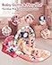 dearlomum Pink Tiger Theme Baby Play Mat Gym with Kick Play Piano