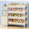 Fixwal Toy Storage Organizer with Fabric Drawers and Bookshelf 3 Shelves Kids Bookshelf for Nursery with Storage Toy Bins for Playroom Living Room