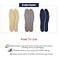 Sintege 3 Pairs Breathable Shoe Insoles Inserts Soft Cushioning DoubleLayer Latex Foam Perforated Replacement Insoles for Men 711 Woman 28Gray Dark Blue Khaki