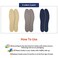 Sintege 3 Pairs Breathable Shoe Insoles Inserts Soft Cushioning DoubleLayer Latex Foam Perforated Replacement Insoles for Men 711 Woman 28Gray Dark Blue Khaki