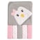 Luvable Friends Unisex Baby Hooded Towel with Five WashclothsCottonPolyester Penguin One Size