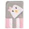 Luvable Friends Unisex Baby Hooded Towel with Five WashclothsCottonPolyester Penguin One Size