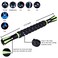 Idson Muscle Roller Stick for Athletes Body Massage Sticks Tools Massager for Relief Muscle SorenessCramping and TightnessHelp Legs and Back RecoveryBlack Green