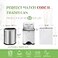 Teivio 26 Gallon 220 Counts Strong Drawstring Trash Bags Garbage Bags by Bathroom Bin Liners 2253 Gal Small Plastic Bags for home office kitchen fit Code R 10 Liter Trash Can
