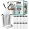 Teivio 26 Gallon 220 Counts Strong Drawstring Trash Bags Garbage Bags by Bathroom Bin Liners 2253 Gal Small Plastic Bags for home office kitchen fit Code R 10 Liter Trash Can