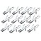 مقص أظافر YWQ مكون من 12 قطعة من Swing Out Nail CleanerFile، هدية رائعة للرجال والنساء، يتميز بقصافة حادة من الفولاذ المقاوم للصدأ مع ذراع ضغط عريض وسهل الاستخدام.