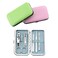 QLL 3 Pack 7Pcs Manicure Set Stainless Steel Nail Clipper Set with case Personal Pedicure Kit for Women Men Girls Travel