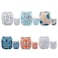 ALVABABY 6 Pack Cloth Diaper with 12 Inserts One Size Adjustable Washable Reusable Diaper Cover for Baby Girls and Boys