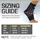 BioSkin AFTR Ankle Compression Brace Ankle Wrap for Sprained Ankle Post Injury Support Brace for Women and Men Swollen Feet Relief HSA FSA Medium Large