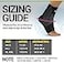 BioSkin AFTR Ankle Compression Brace Ankle Wrap for Sprained Ankle Post Injury Support Brace for Women and Men Swollen Feet Relief HSA FSA XSmall Small