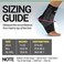 BioSkin AFTR Ankle Compression Brace Ankle Wrap for Sprained Ankle Post Injury Support Brace for Women and Men Swollen Feet Relief HSA FSA XSmall Small