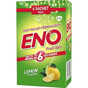 Generic ENO Lemon Multipack Digestive SIX Sachet in ONE Box Total 30 GM Each Pack Contain 5 GM