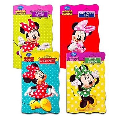 Bendon Disney Minnie Mouse My First Books Set of 4 Shaped Board Books