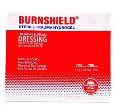 Burnshield Sterile Emergency Burn Dressing 8x8 20cm x 20cm Cools The Burn