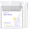 HeykirHome 12Pack Reusable Glass StrawSize 85x10 MMIncluding 6 Straight and 6 Bent with 2 Cleaning Brush Perfect For Smoothies Tea Juice