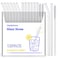 HeykirHome 12Pack Reusable Glass StrawSize 85x10 MMIncluding 6 Straight and 6 Bent with 2 Cleaning Brush Perfect For Smoothies Tea Juice
