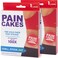 عبوات تبريد دائرية قابلة لإعادة الاستخدام من PAINCAKES، عبوتان، 5 قطع، عبوات ثلج لاصقة كبيرة للعلاج بالتبريد الموضعي، مثالية للإصابات والمناطق الصغيرة، خالية من اللاتكس، لون أحمر