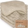 KeaBabies 6Pack Baby Washcloths Soft Absorbent Washcloths for Face BodyEarth Brown