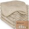 KeaBabies 6Pack Baby Washcloths Soft Absorbent Washcloths for Face BodyEarth Brown