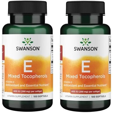 Swanson Vitamin E Mixed Tocopherols 400 Iu 268 mg 100 Sgels 2 Pack