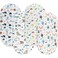 Onacosht Bassinet Sheets for Baby Boy and Girl Stretchy Fitted Sheet Universal for Bassinet Cradle Hourglass Oval Rectangle PadMattress 4 Pack Undersea Fish Animal and Dinosaur Printing