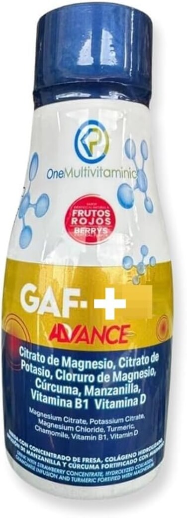 فيتامينات متعددة من نوع "جاف فورميولا أفانزادا" (Gaf Formula avanzada) بنكهة الفواكه الحمراء، 300 مل (1014 أونصة سائلة).