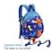 DB Dinosaur Toddler Mini Backpack with Leash Children Kids Baby Harness Bookbag Deep Blue