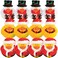 Fun Express Vinyl Holiday Rubber Duckies 12 Count Great for Party Favors Childrens Birthday Bash Holiday Celebrations