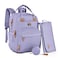 Dikaslon Diaper Bag Backpack with Portable Changing Pad Pacifier Case and Stroller Straps Large Unisex Baby Bags for Boys Girls Multipurpose Travel Back Pack Moms Dads Taro Purple