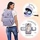 Dikaslon Diaper Bag Backpack with Portable Changing Pad Pacifier Case and Stroller Straps Large Unisex Baby Bags for Boys Girls Multipurpose Travel Back Pack Moms Dads Taro Purple