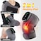 MOAJAZA Heated Knee Massager Shoulder Heating Pads Elbow Brace 3 in 1 with Vibration Cordless Rechargeable Heating Knee Warmers Wrap for Shoulder Elbow Knee Stress Relief