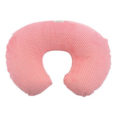 My Blankee Swiss Dot Minky Dot Nursing Pillow Slipcover Coral 18 x 16 x 55