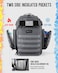 Dinictis Dad Diaper Bag Mens Diaper Bag Backpack with Diaper Changing Mat Military Diaper Backpack with Molle Webbing Waterproof Pouch Baby Wipes pocket Insulated Bottle Pockets Dark Grey
