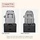 BabbleRoo Diaper Bag Backpack Travel Large Baby Diaper Bag with Changing pad Waterproof Baby Bags for Mom Dad Unisex Bags with Pacifier Case Luggage Strap Stroller Clips Light Gray