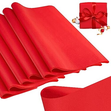 Qilery 500 Sheets Red Tissue Paper Bulk for Gift Bags 15 x 20 Inch Acid Free Wrapping Sheets for Summer Party Back to School Teacher Gift Wrap Birthday DIY Crafts Flower Bouquet Pack