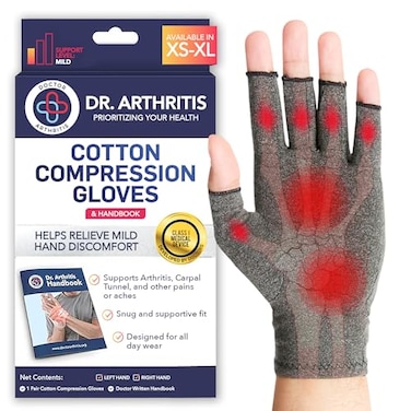 Dr. Arthritis Doctor Developed Compression Gloves for Women and Men OpenFinger Arthritis Gloves Typing Glove Arthritis Carpal Tunnel