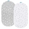 Biloban Bassinet Fitted Sheets for UPPAbaby Bassinet 100 Jersey Knit Cotton Sheets Breathable and Heavenly Soft Grey and White Print for Baby