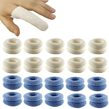 EDWERD Tubular Finger Bandage Roll Elastic Fingertips Sleeves Protector for Arthritis Inflammation Tendonitis Wound Dressing Supplies 20