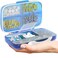 BEXEEN Travel Pill Organizer Airtight Medicine Case for Traveling Portable Pharmacy Box with Labels Vitamin Container 8 Compartment Supplement Medication Holder Large Capacity Daily Blue