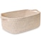 ABenkle Small Storage Basket with Handles Cotton Rope Woven Dog Cat Toy Bin Decorative Shelves Closet Organizing for Nursery Laundry Bedroom Bathroom 142x 11x 51