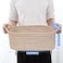 ABenkle Small Storage Basket with Handles Cotton Rope Woven Dog Cat Toy Bin Decorative Shelves Closet Organizing for Nursery Laundry Bedroom Bathroom 142x 11x 51