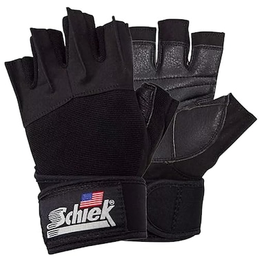 قفازات رفع الأثقال Schiek Sports 540 Platinum مع دعم للمعصم لتمارين الصالة الرياضية