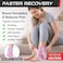 رباط كاحل SS SLEEVE Sleeve Stars للنساء والرجال، رباط ضاغط للكاحل المصاب بالتواء الكاحل، لتخفيف التهاب اللفافة الأخمصية، دعم سهل التخصيص مع حزام قابل للإزالة، SingleM1012، لون وردي فاتح