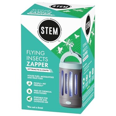 STEM Flying Insect Zapper Indoor and Outdoor Electric Fly Mosquito Trap Includes MicroUSB Charging Cable and Brush for Cleaning
