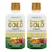 NaturesPlus Source of Life GOLD Multivitamin Liquid 30 fl oz Pack of 2 Includes Vitamins D3 B12 K2 Over 120 Whole Food Nutrients 60 Total Servings